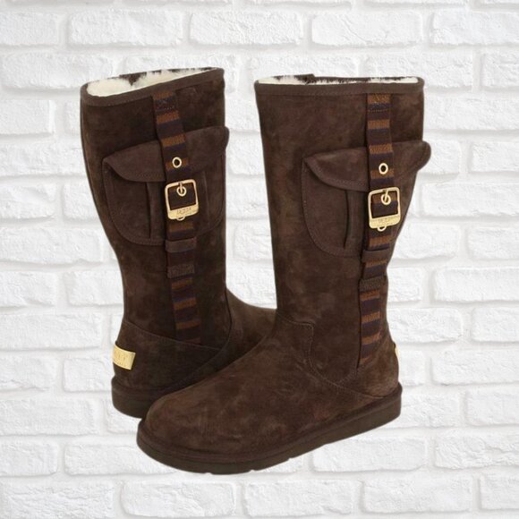 UGG Other - UGG 1895 Retro Cargo Suede Espresso Boots